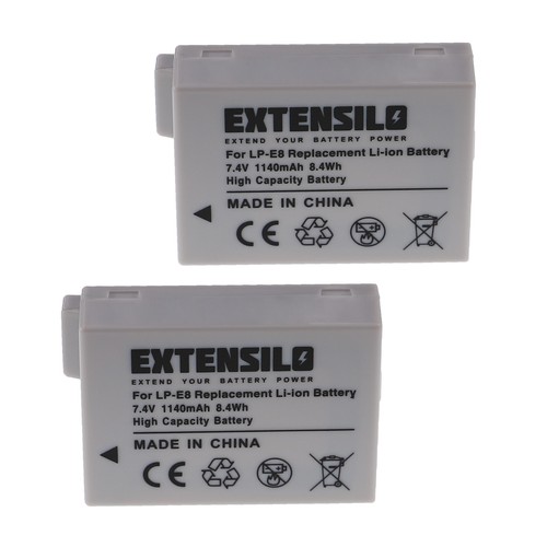 Batteria per canon eos - 2x,
